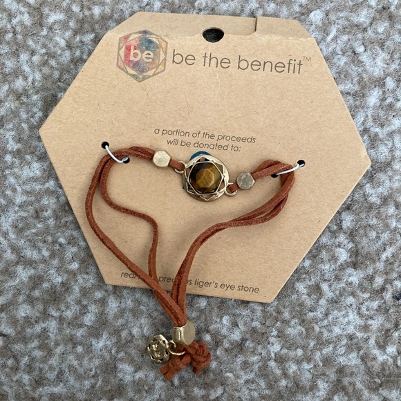 Tigers Eye Leather Bracelet - Picture 1 of 2